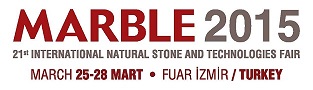 Marble 2015 21. Doğaltaş ve Teknolojileri İzmir Fuarı’ na katılıyoruz.